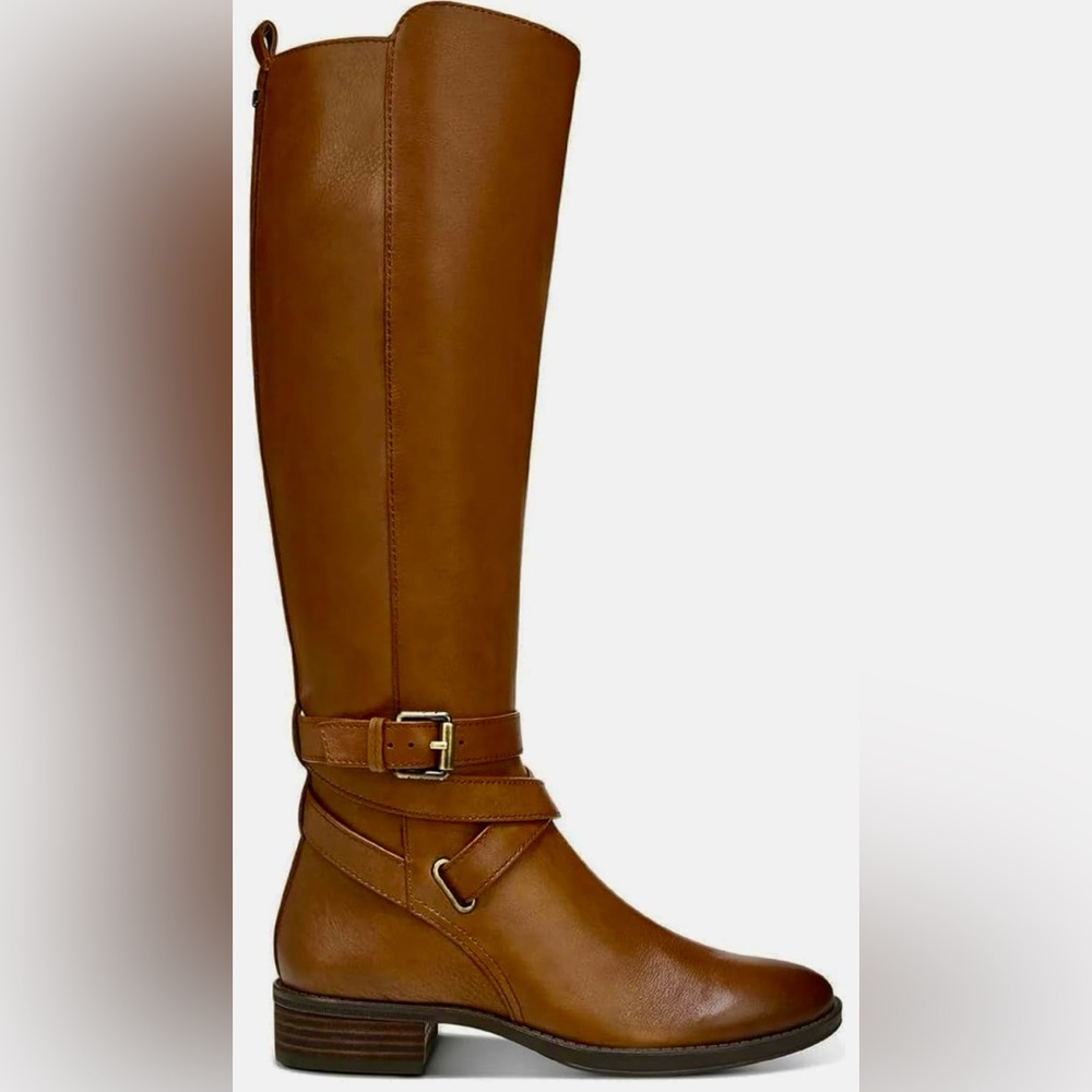Sam Edelman Tan Knee Boots size 7 wide calf. Only worn once, like new in box.